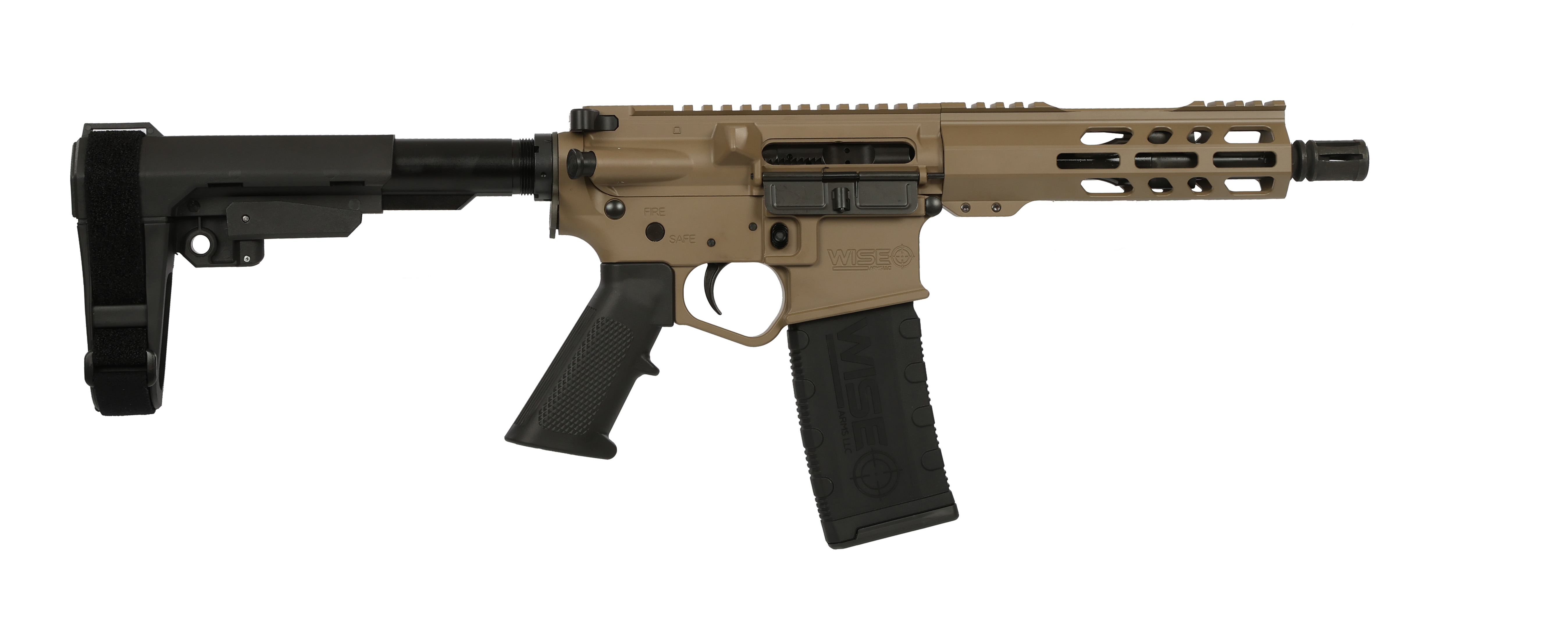 WISE ARMS WA-15B 5.56MM FDE 7.5″ SBA3