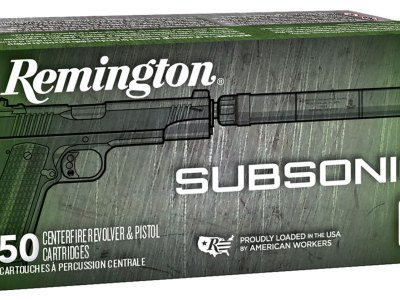 Remington Ammunition 28435 Subsonic  9mmLuger 147gr Flat Nose Enclosed Base 50 Per Box/10 Case