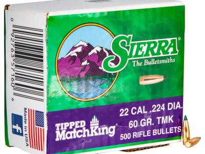 Sierra 7160C Tipped MatchKing  22Cal 60gr Tipped MatchKing 500/Box