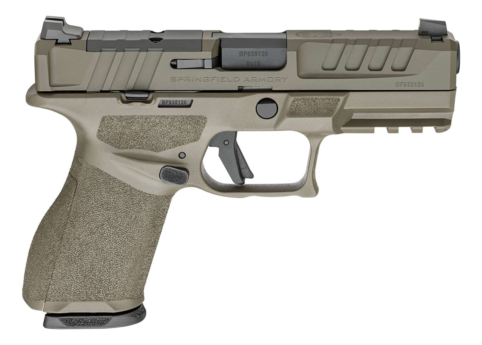 SPRINGFIELD ARMORY ECHELON 4.0C 9MM PISTOL 4″ OD GREEN 2-10RD U NOTCH