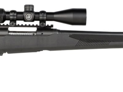 Savage Arms 57595 110 Apex Hunter XP 6.5 PRC 2+1 24″, Matte Black Metal, Synthetic Stock, Vortex Crossfire II 3-9x40mm Scope