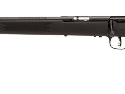 Savage Arms 28901 Mark I FVT Full Size 22 Long/22 Short/22 LR 1rd 21″ Black Satin Heavy Barrel, Satin Black Carbon Steel Receiver, Black Fixed Synthetic Stock, Left Hand