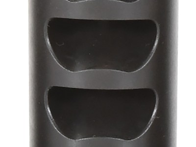 American Precision Arms G2F5838N Gen 2 Fat Bastard Self Timing Brake Black Nitride Stainless Steel with 5/8″-24 tpi Threads, 3.30″ OAL & 1.115″ Diameter for 338 Cal Rifle