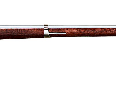 Taylors & Company 210091 1816 Harpers Ferry Pedersoli Flintlock 41.75″ White Steel Round Barrel & Receiver, Fixed Walnut Stock