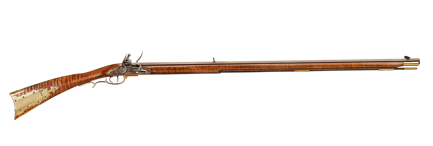 Taylors & Company 210012 Frontier Pedersoli 50 Cal Flintlock 39″ Browned Octagon Barrel, Fixed Maple Stock