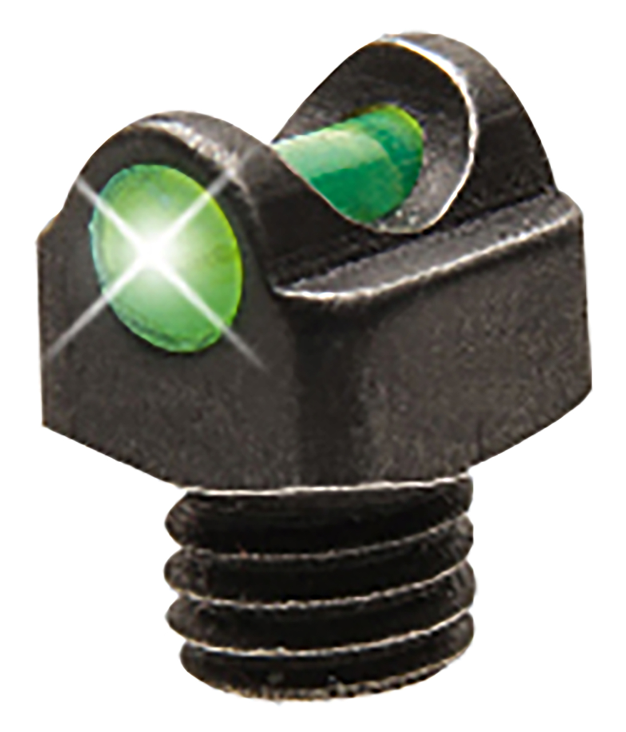 TruGlo TGTG954BG StarBrite Deluxe Bead  Black | Green Fiber Optic Front Sight 3-56″ Threads