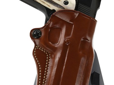 Galco SM2212R Speed Master 2.0 OWB Tan Leather Paddle Fits 1911 Fits 5″ Barrel Right Hand