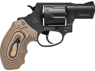Taurus 2-85621VZ19 856  Small 38 Special 6 Shot 2″ Matte Black Carbon Steel Barrel, Cylinder & Frame, Brown VZ Cyclone Grip, Transfer Bar Safety, Exposed Hammer