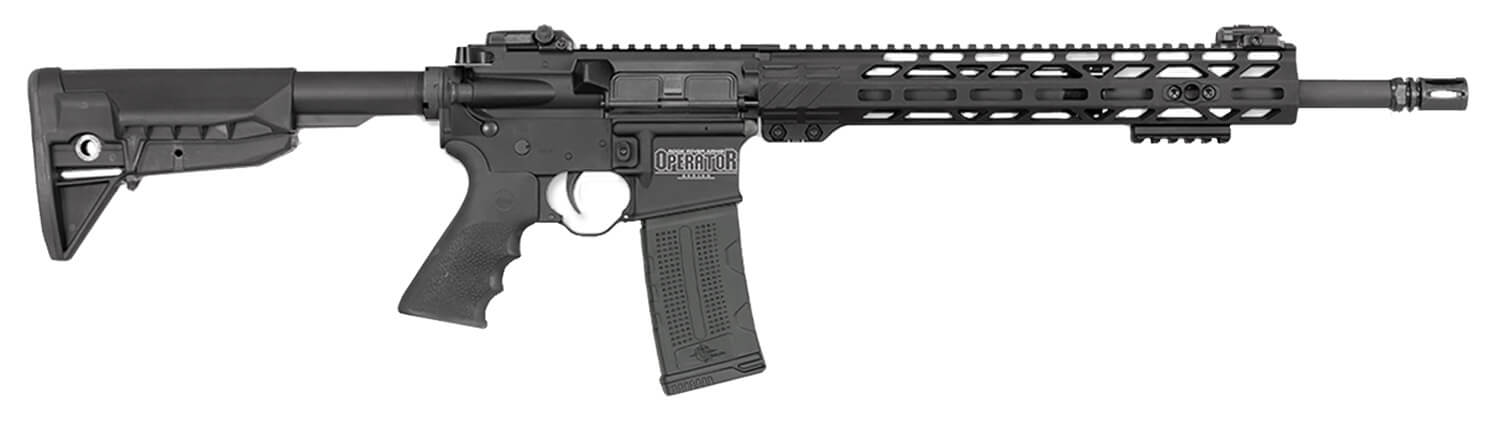 Rock River Arms OP1510 LAR-15M Operator DMR 5.56x45mm NATO 30+1 16″, Black, BCM SOPMOD Stock, 13″ M-Lok Handguard, Hogue Beavertail Grip, Magpul MBUS Pro Sights, OEM Match Trigger