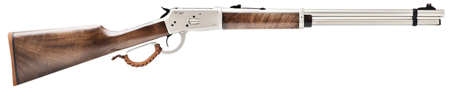Gforce Arms GFLVR357SS Saddlehorn  Full Size 357 Mag 10+1 20″ Stainless Steel Barrel & Aluminum Receiver, Turkish Walnut Fixed Stock