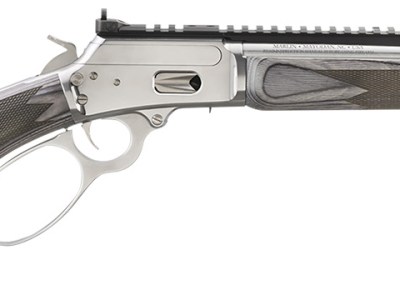 Marlin 70433 1894 SBL 357 Mag 8+1 16.10″ Stainless Polished Threaded Barrel& Picatinny Rail Receiver, Fixed Gray Laminate Stock