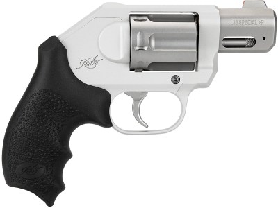 Kimber Mfg, Inc 3400034CA K6XS *CA Compliant Compact 38 Special +P 6 Shot 2″ Glass Bead Stainless Steel Barrel, Silver KimPro II Aluminum Frame, Hogue Black Rubber Kimber Grip, Concealed Hammer