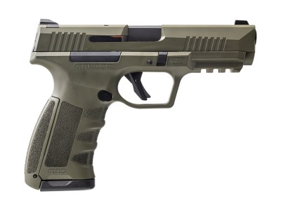Dickinson LLC RA9G RA9  9mm Luger 17+1 4.25″ Black Steel Barrel, OD Green Cerakote Serrated Aluminum Slide, OD Green Polymer Frame w/Accessory Rail