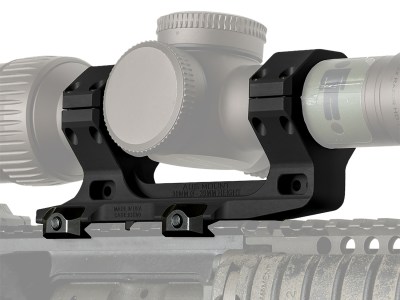 Reptilia LLC 100116 AUS Optic Mount Black 7075-T6 Aluminum 30mm Tube Mil-Spec 1913 Picatinny Rail Mount