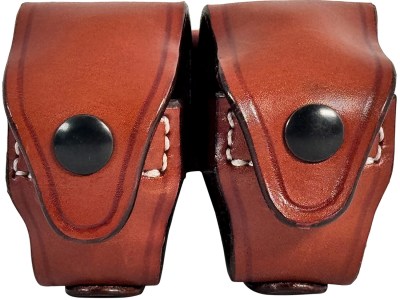 1791 Gunleather RVSLDCBRA Speed Loader Double Carrier Brown Steerhide Compatible w/ 5/6 Shots