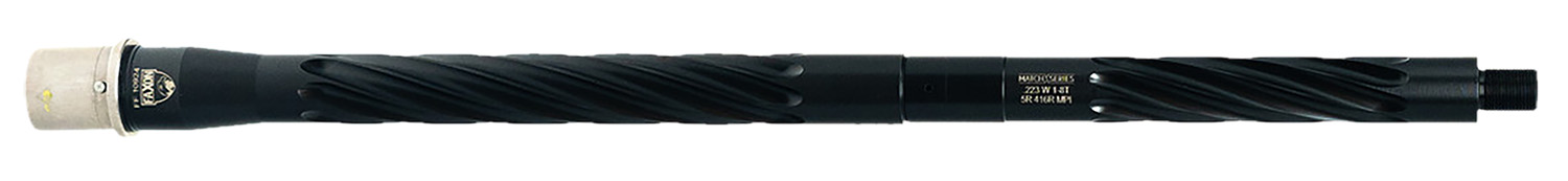 Faxon Firearms 15BW8M16SHQ5RNP3  Match 223 Wylde 16″ Spiral Fluted Black Nitride 416 Stainless Barrel