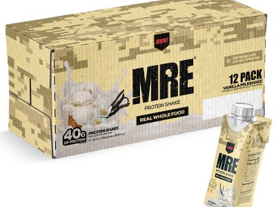 Redcon1 RC1MRERTDVM12 MRE Ready to Drink Vanilla Milkshake 14 oz, 12pk