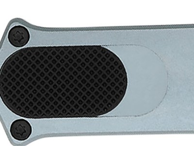 CobraTec Knives CALI952GRYTNS California 952 *CA Compliant 1.75″ OTF Tanto Plain Black Stonewashed D2 Steel Blade, 3″ Gray Anodized Aluminum Handle