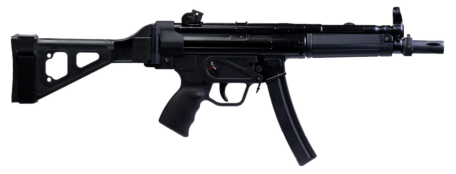 Century Arms HG6034SB-N AP5 P 9mm Luger 30+1 9″ Black Threaded Barrel, Black Synthetic SB Tactical Brace, Black Polymer Pistol Grip