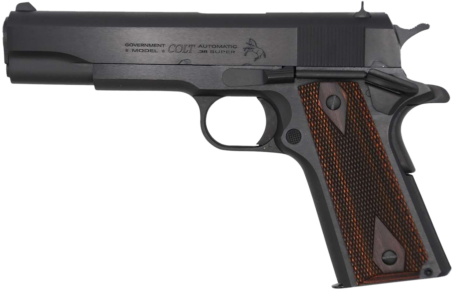 Colt Mfg O1911C38RB Government  38 Super 9+1 5″ National Match Barrel, Blued Carbon Steel Serrated Slide, Blued Carbon Steel Frame w/Beavertail
