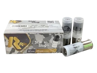 Rio Ammunition RSL1210   12Gauge 2.75″ Slug Shot 10 Per Box/25 Case