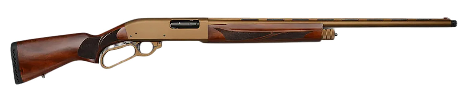 Gforce Arms GFLVR1228WBNZ Refuge  12 Gauge Lever 3″ 4+1 28″ Burnt Bronze Cerakote Vent Rib Barrel, Burnt Bronze Cerakote Aluminum Alloy Receiver, Fixed Turkish Walnut Stock