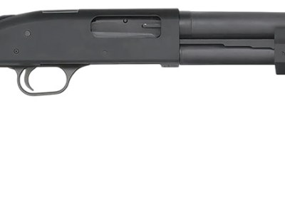 Mossberg 50799 590A1  12 Gauge Pump 3″ 6+1 18.50″ Black Parkerized Heavy Walled Barrel, M-LOK Forend, Black Parkerized Steel Drilled & Tapped Receiver, Fixed Black Synthetic Stock, Cylinder Bore Choke