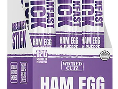 Wicked Cutz WCBR12HEC Ham Egg & Cheese Breakfast Sticks  12 Pack