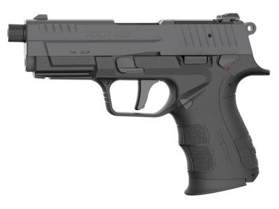 Retay USA RXP22BSG13TH RXP 22 LR 13+1 4″ Threaded Barrel, Gray Cerakote Optic Ready/Serrated Slide, Black Cerakote Polymer Frame w/Accessory Rail, RMSc/RMR Footprint