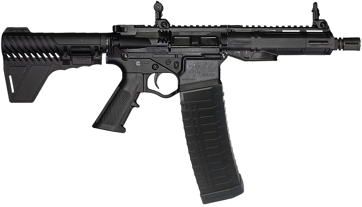 ATI ATIGAX5567MLB60 Alpha Maxx  223 Rem/5.56 NATO 60+1 7.50″ Threaded Barrel, Matte Black Receiver w/Picatinny Rail, M-LOK Handguard, Black Polymer Blade, A2 Grip