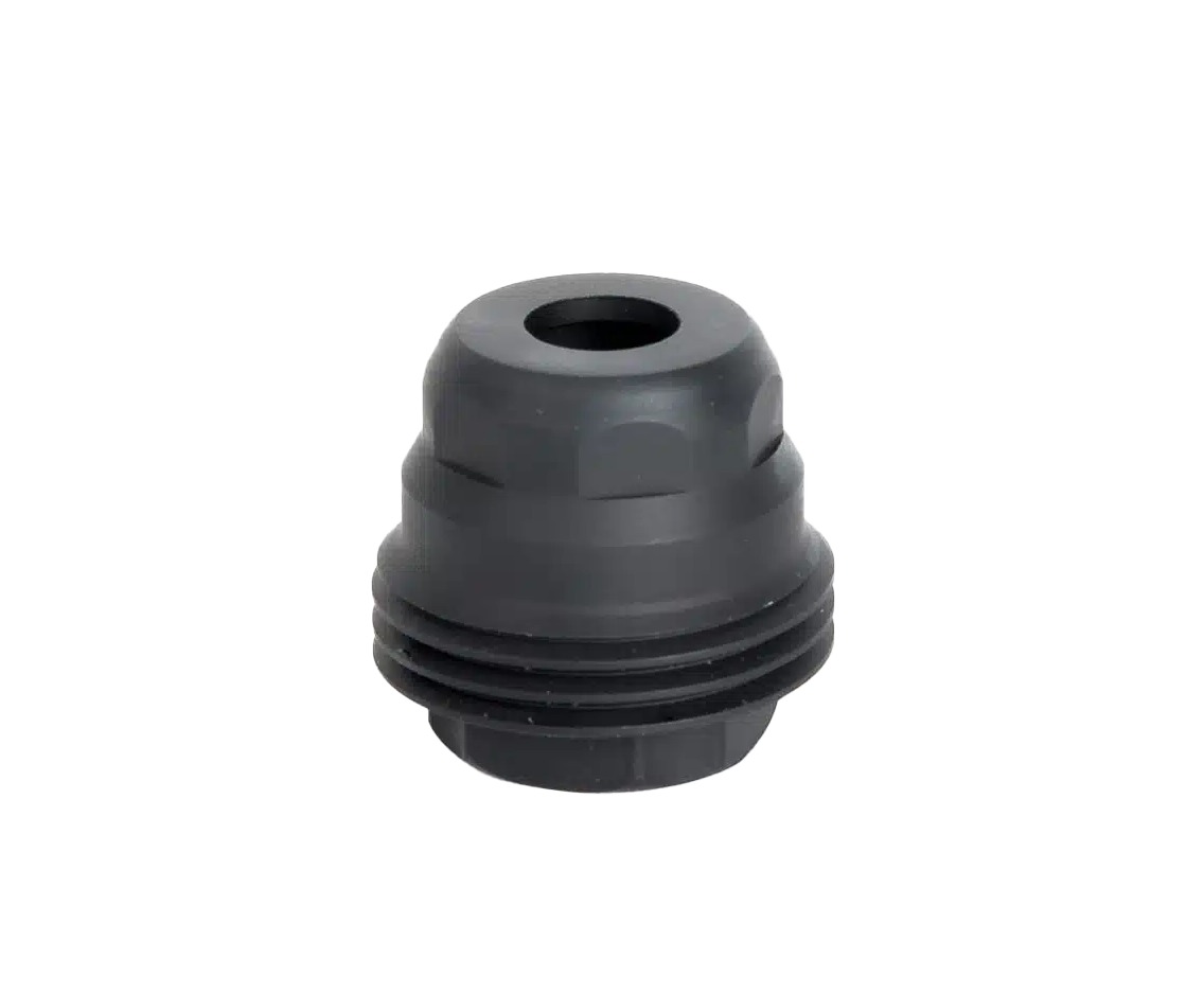 Jk Armament JKMDHDM111624 Minimalist  45Cal Fits 1″ Long 11/16″x24 Stainless Steel Nitride Black