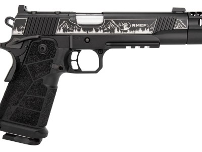 Kimber Mfg, Inc 3600305 DS Warrior Camp Guard Elite Full Size 10mm Auto 18+1 5″ Matte Stainless Compensated Barrel, KimPro Black Stainless Steel Engraved Lightening Cut/Optic Ready/Serrated Slide, Bla