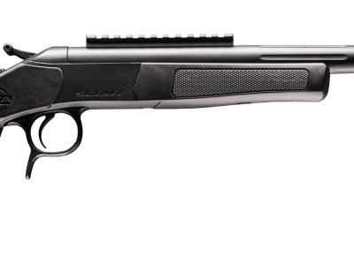 CVA CP801 Scout XP 223 Rem 1rd 11.50″ Matte Stainless Steel Fluted Threaded Barrel, Picatinny Rail, Graphite Black XP Pistol Grip