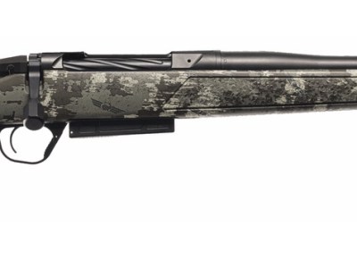 Christensen Arms 801-15037-03 Evoke Hunter 7mm BC 4+1 20″ Black Cerakote Threaded Barrel, Receiver & Forend w/Picatinny Rail, Brush Camo Fixed Synthetic Stock