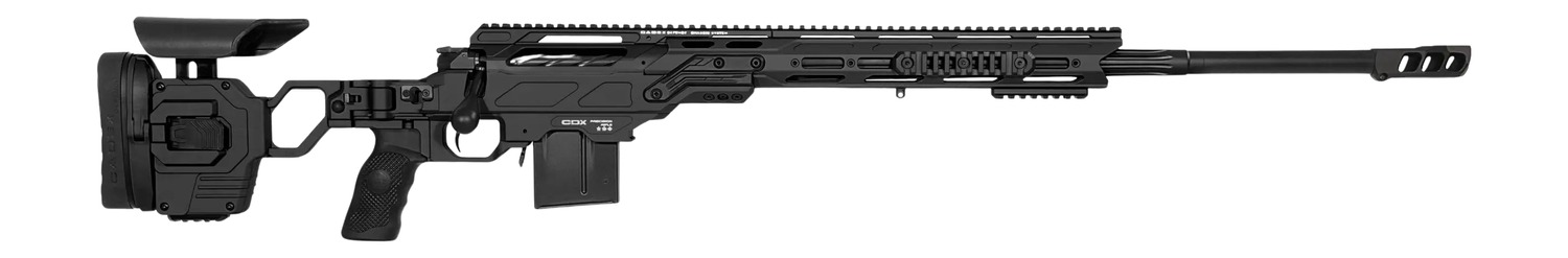 Cadex Inc CDX30LITE30824BR20I2F1 CDX-30 Lite 308 Win 10+1 24″ Black DLC Fluted Threaded Barrel, Black Cerakote Receiver w/Picatinny Rail, M-LOK Handguard, Adjustable Folding Black Buttstock, Black Pol