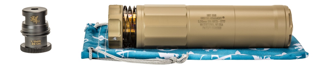 Griffin Armament GADLHRT5FDE-W HRT-556 5.56mm 1.50″ Flat Dark Earth Stainless Steel/Inconel 1/2″x28