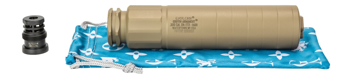 Griffin Armament GAET3FDE-W  Explorr 7.62mm 1.50″ Flat Dark Earth Stainless Steel