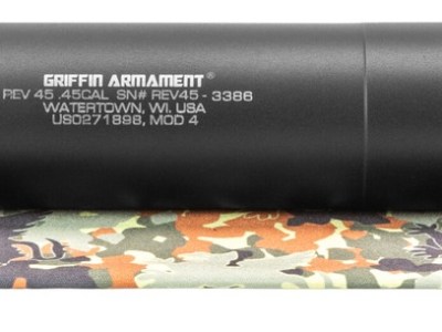 Griffin Armament GAREV45M4-W Revolution 45 Cal 1.375″ Black Aluminum/Stainless Steel