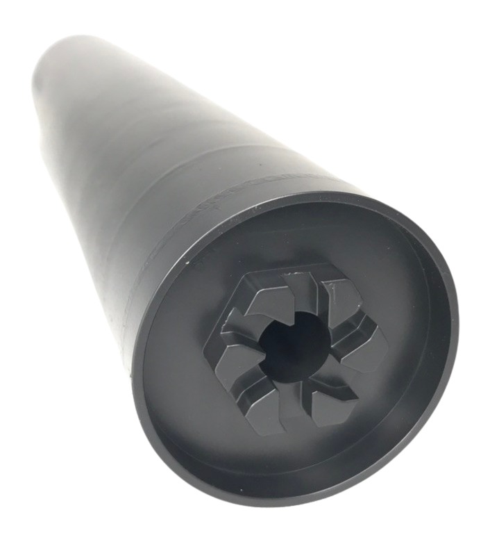 Fuqua Precision Machining DACH30SSBLK Dirty Dachshund 30Cal 1.60″ Black 17-4 Stainless Steel 1.375″x24