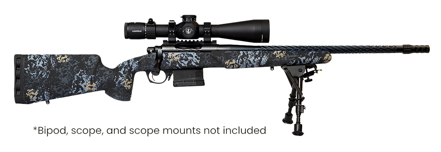 Horizon Firearms HRF-VNP-300W-22R-P Vandal Prime 300 Win 22″ Black Spiral Fluted Threaded Barrel, Black Receiver w/Picatinny Rail, Textured Iota EKO Carbon Fiber Stock