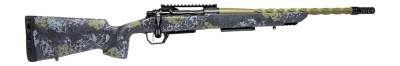Horizon Firearms HRF-VE2-22CM-22R Venatic 2 22 Creedmoor 22″ Sage Green Spiral Fluted Threaded Barrel, Black DLC Receiver w/Picatinny Rail, Arca Rail Forend, Artic Moss Iota EKO X Carbon Fiber Stock