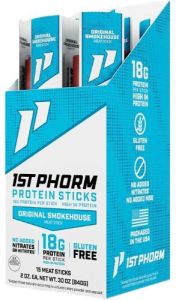 1ST PHORM PROTEIN BEEF STICKS – ORIGINAL SMOKEHOUSE 15 STICKS