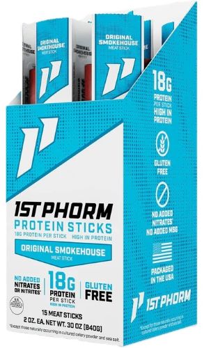 1ST PHORM PROTEIN BEEF STICKS – ORIGINAL SMOKEHOUSE 15 STICKS