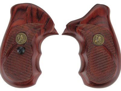 Pachmayr 63080 Renegade Grip Checkered Rosewood Laminate with Finger Grooves for Taurus 85