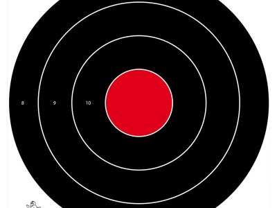 Birchwood Casey 35185 Dirty Bird  17.25″ Bullseye Tagboard Hanging Black/White 5 Pack