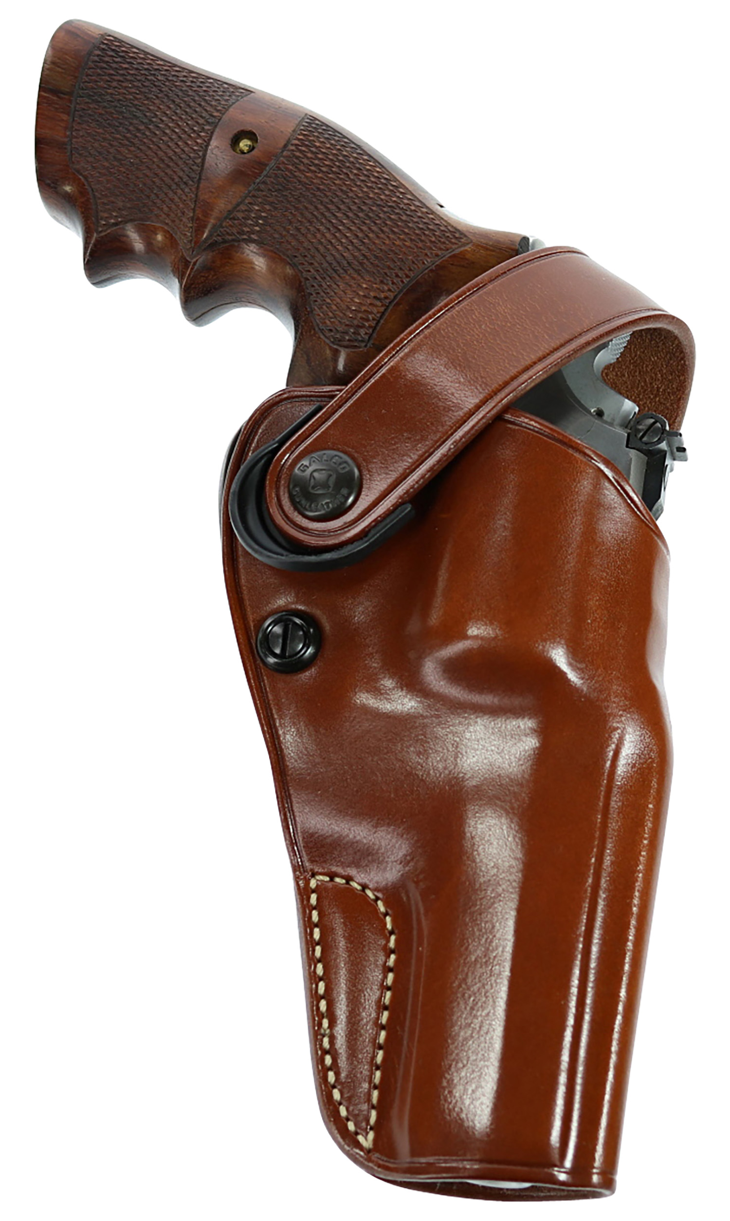 Galco DAO106 DAO  OWB Tan Leather Belt Slide Fits S&W L Frame Fits 6″ Barrel Right Hand