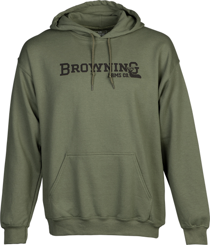 BROWNING HOODIE BRANDED BUCK – MARK GREEN XLARGE