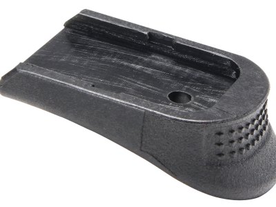 Pachmayr 03894 Grip Extender  Extended Compatible w/ Glock 17/18/19/22/23/24/25/31/32/34/35/37, Black Polymer 2 Per Pack