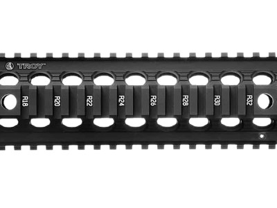 Troy Ind SRAIMRFD9BT00 Drop In Accessory Rail AR-15 Black Hardcoat Anodized Aluminum