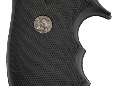 Pachmayr 05054 Decelerator Grip Checkered Black Rubber with Finger Grooves for T/C Contender